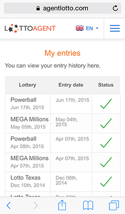 We launched a long-awaited mobile version of Lotto Agent for phones and ...